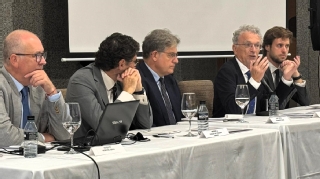 El presidente de la Sala de lo Social del Tribunal Supremo, Antonio Sempere Navarro, durante la inauguración